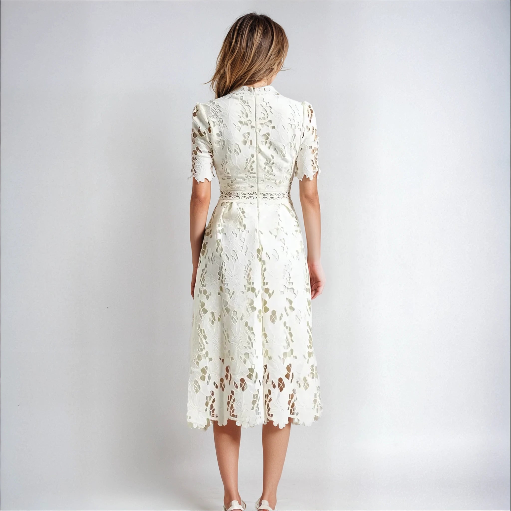 Classic Dress - Ivory White