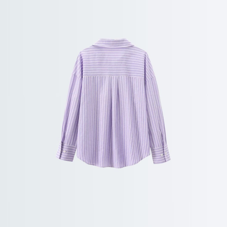 Long Sleeves Shirt - Purple Stripes