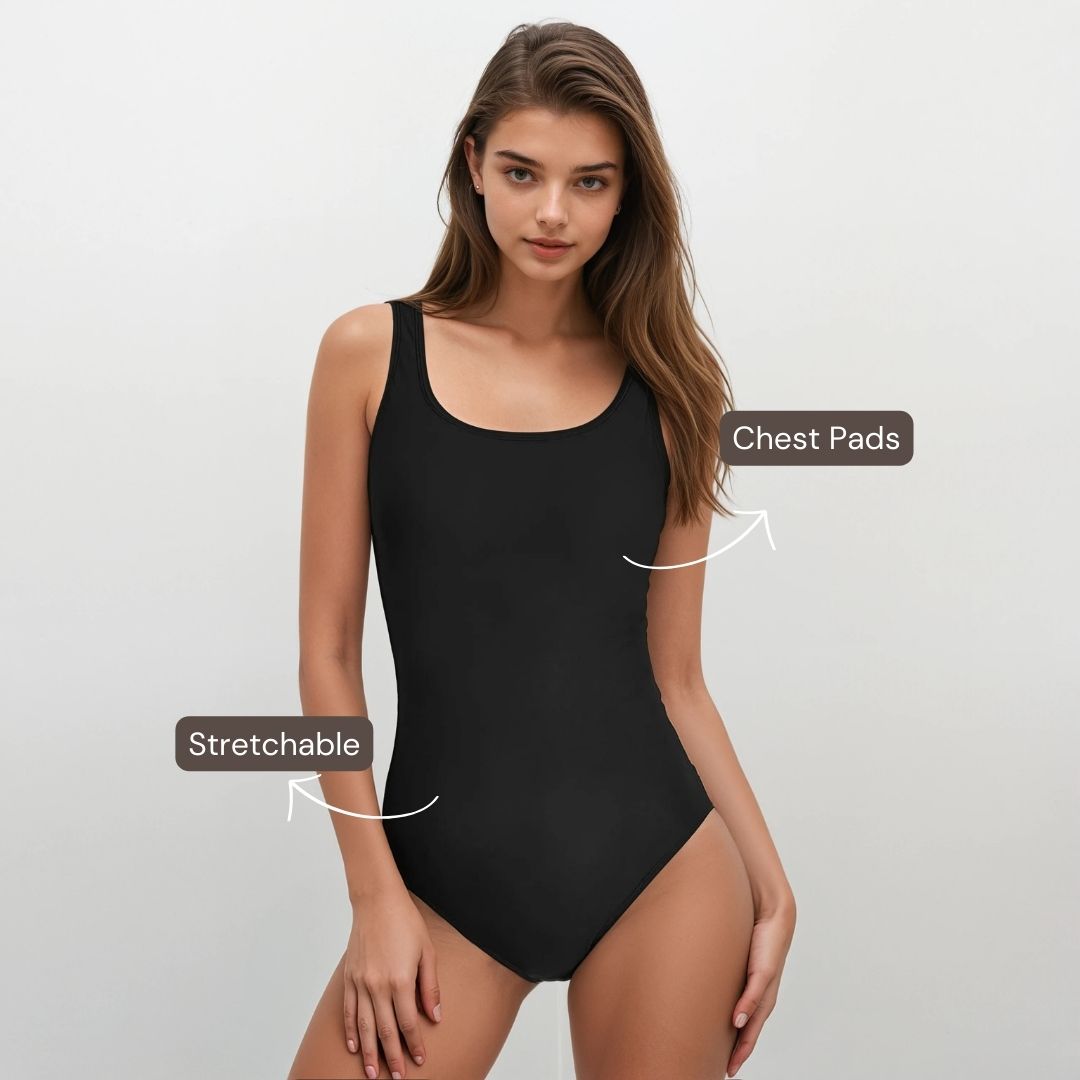 Essential One-Piece Swimsuit - Black