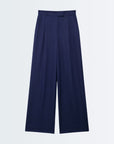 High Waist Pants - Dark Blue