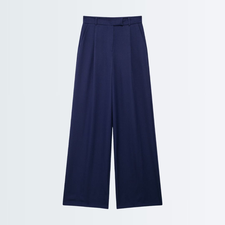 High Waist Pants - Dark Blue