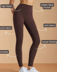 High-Rise Classic Leggings - Brown