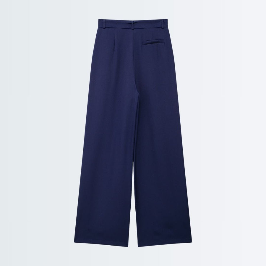 High Waist Pants - Dark Blue