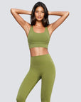 Cross Back Sports Bra - Green