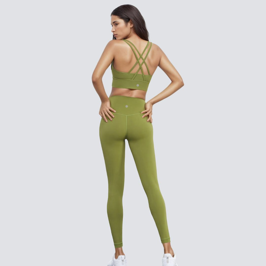 High-Rise Soft Leggings - Green