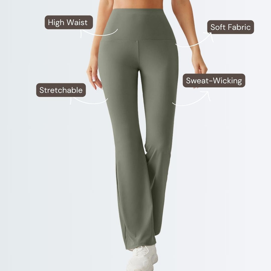 Embrace Flare Yoga Pants - Olive Green