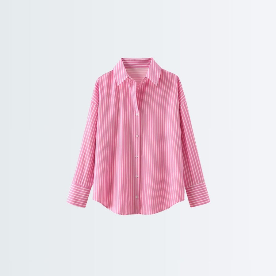 Long Sleeve Shirt - Pink Stripes