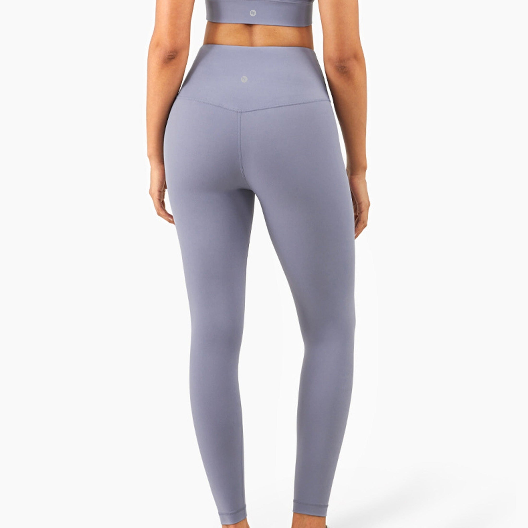 High-Rise Smooth Leggings - Blush Blue
