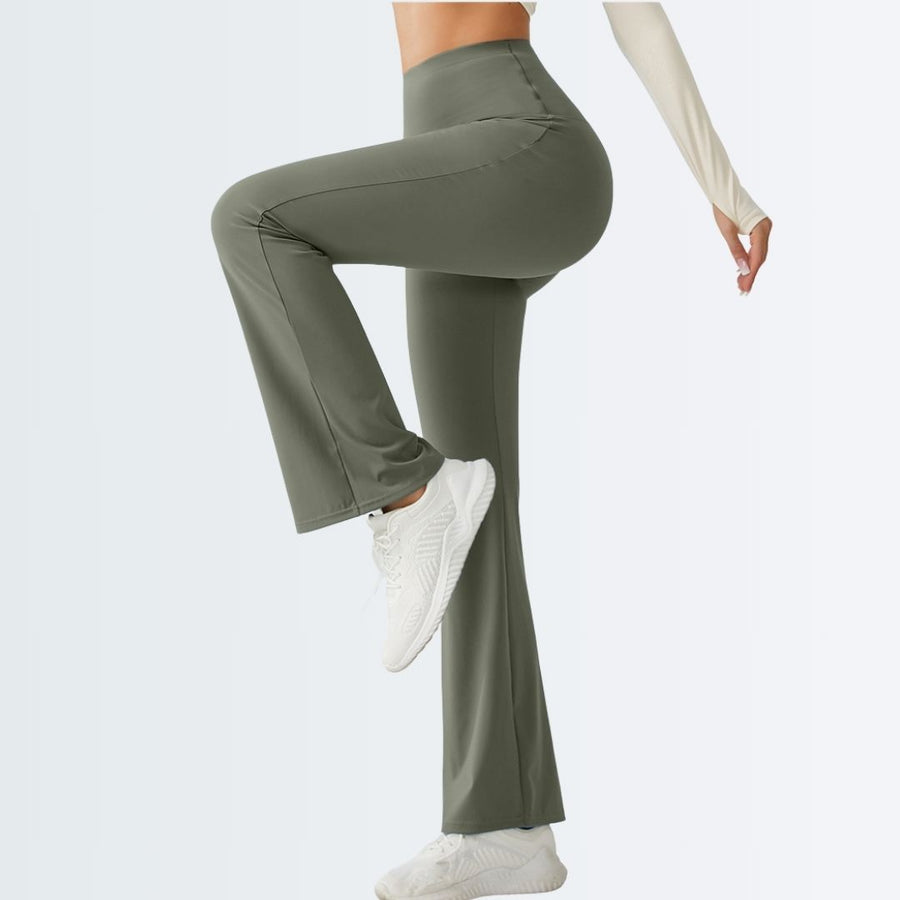 Embrace Flare Yoga Pants - Olive Green