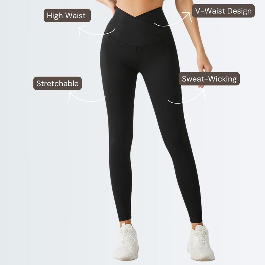 Embrace High Rise V-Waist Leggings - Black