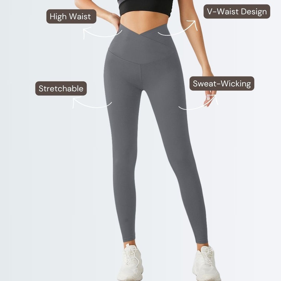 Embrace High Rise V-Waist Leggings - Grey