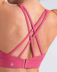 Cross Back Set With Hooks - Pink