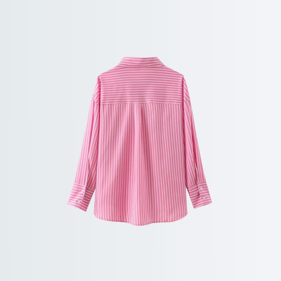 Long Sleeve Shirt - Pink Stripes