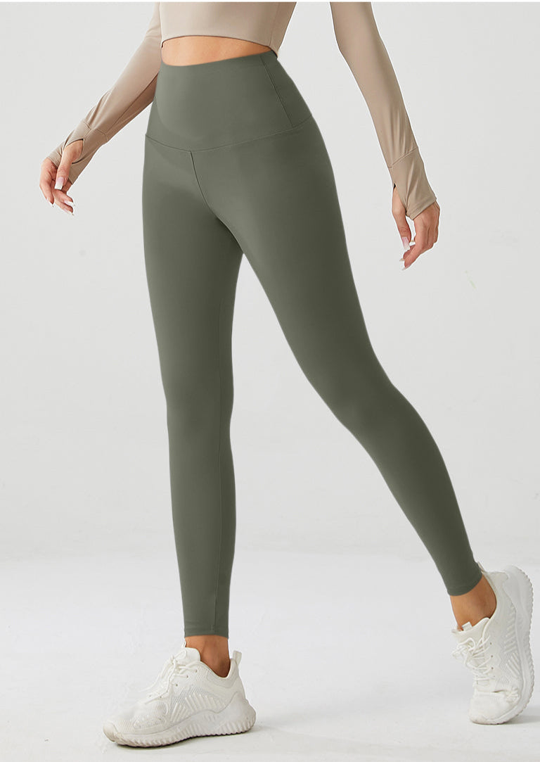Embrace High Rise Leggings - Olive Green