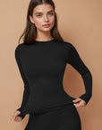 Chic Full Sleeves Top - Black