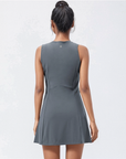 Tennis/ Activewear Dress With Pocket - Grey