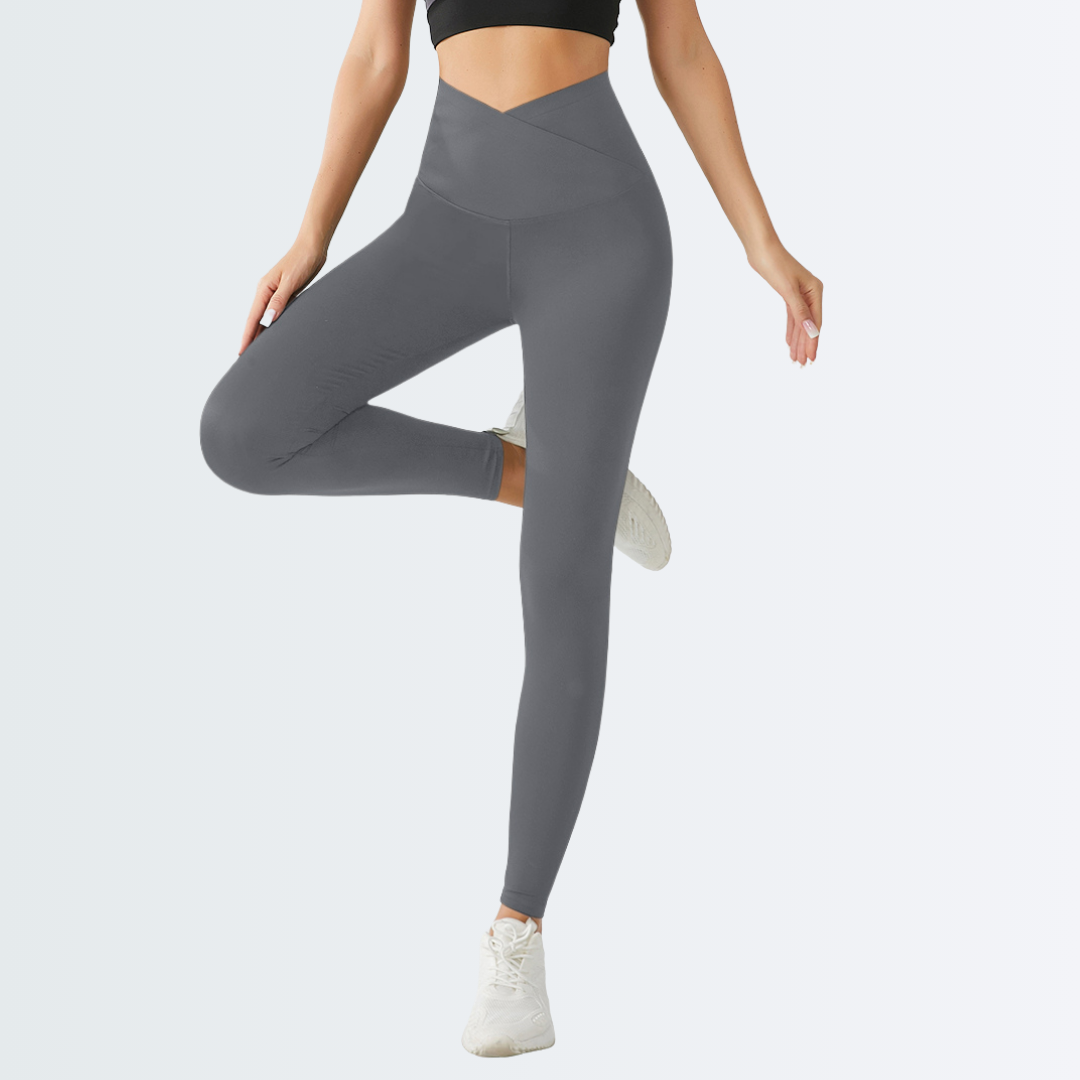 Embrace High Rise V-Waist Leggings - Grey