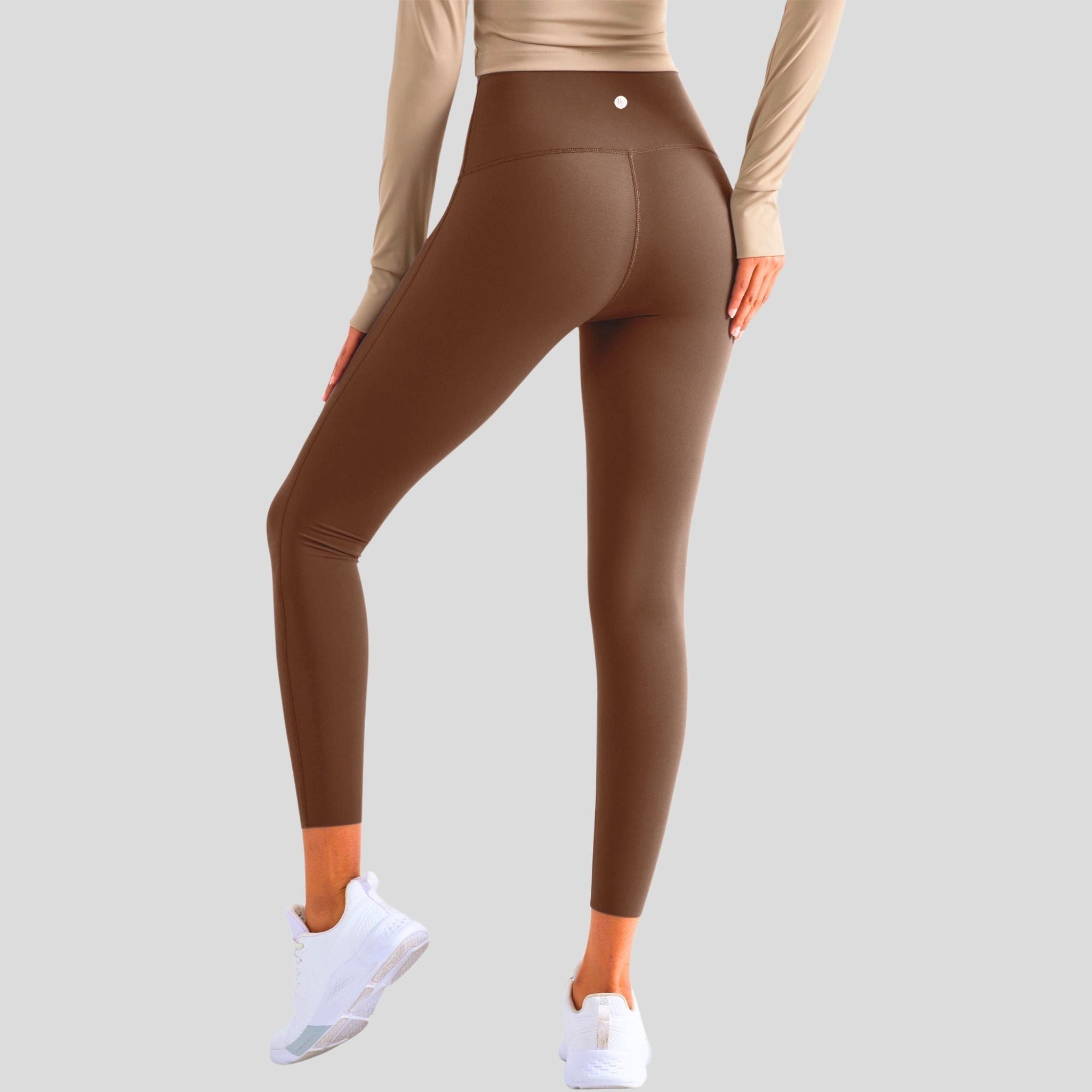 High-Rise Essential Leggings - Brown