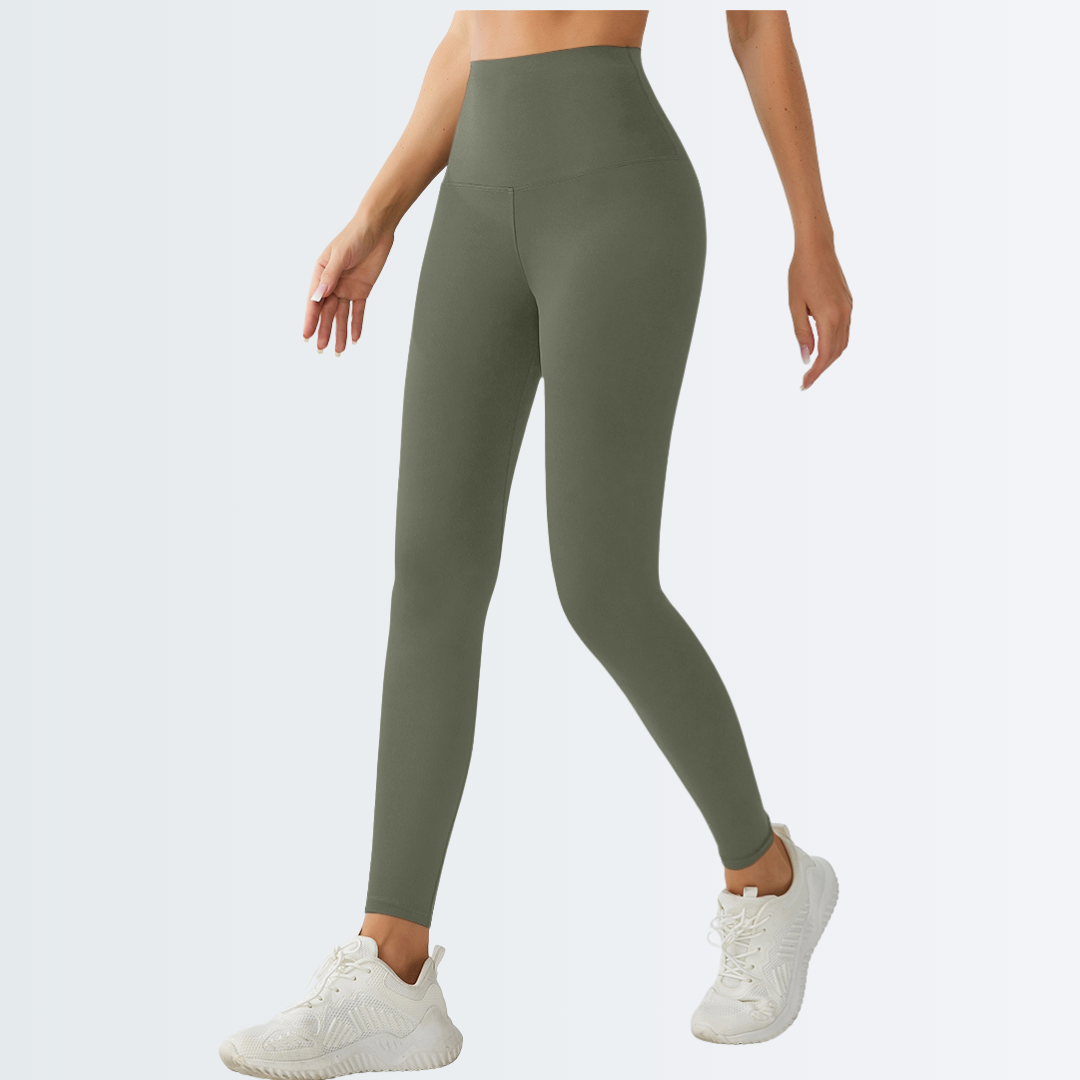 Embrace High Rise Leggings - Olive Green