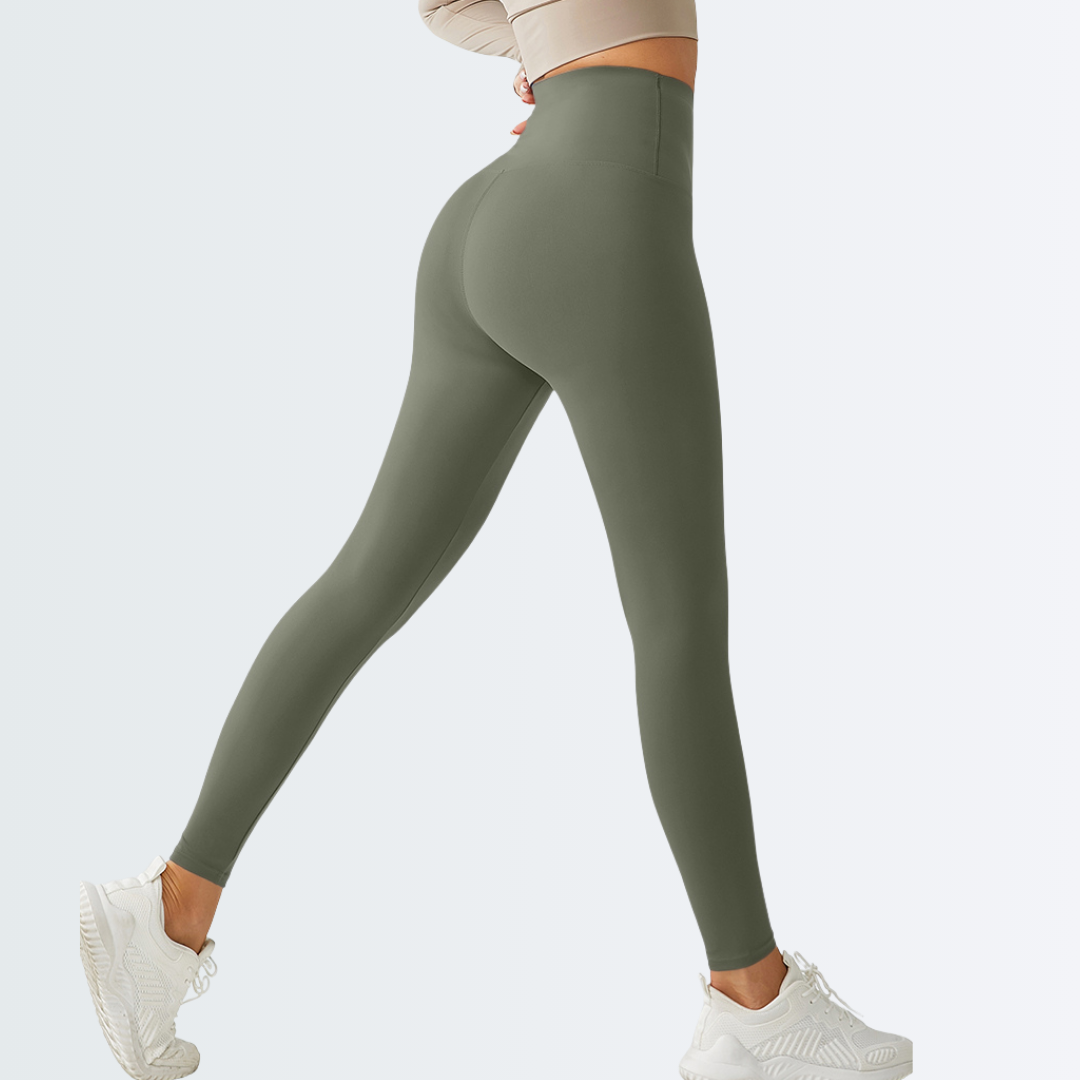 Embrace High Rise Leggings - Olive Green