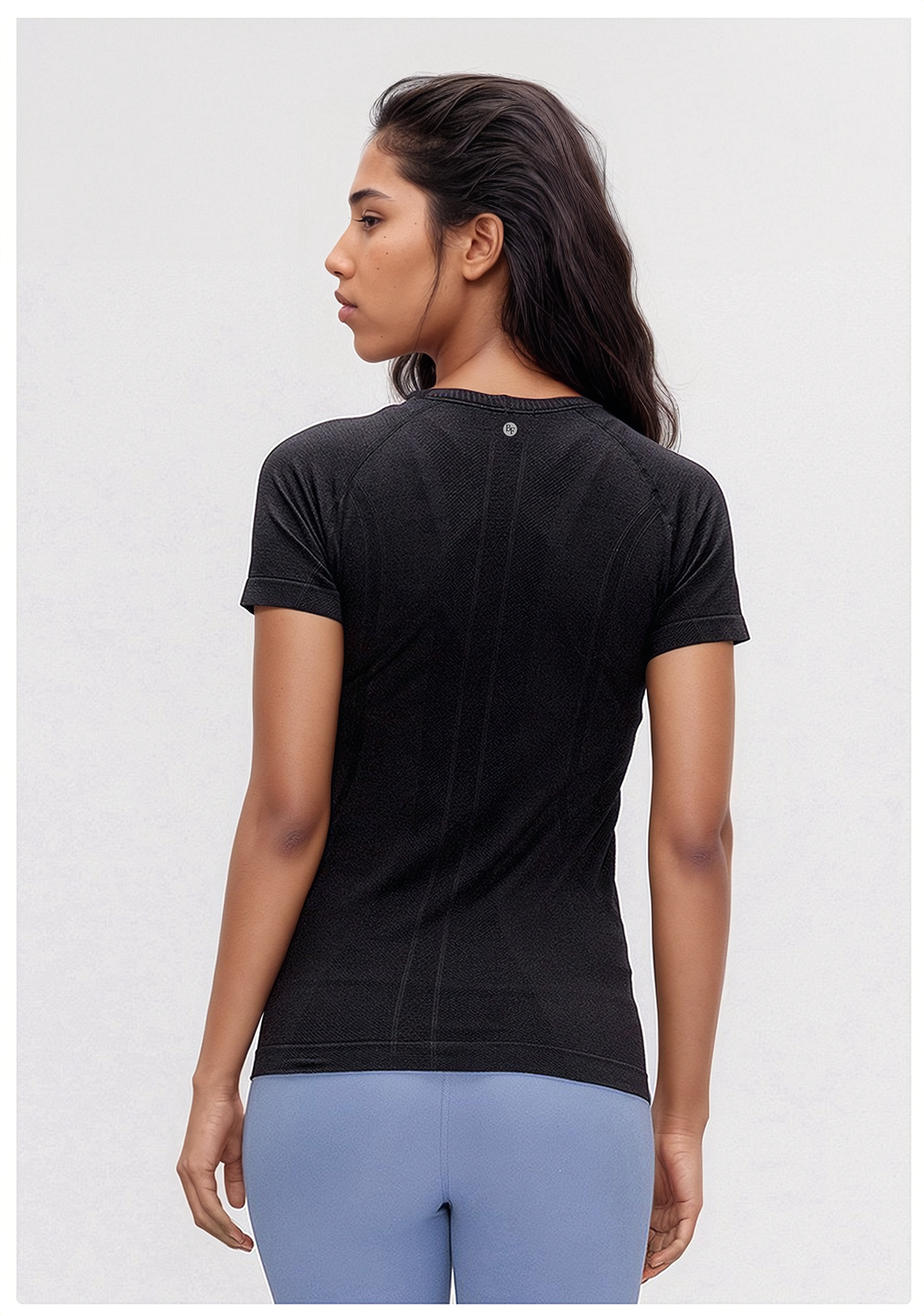 Half Sleeve Top - Black