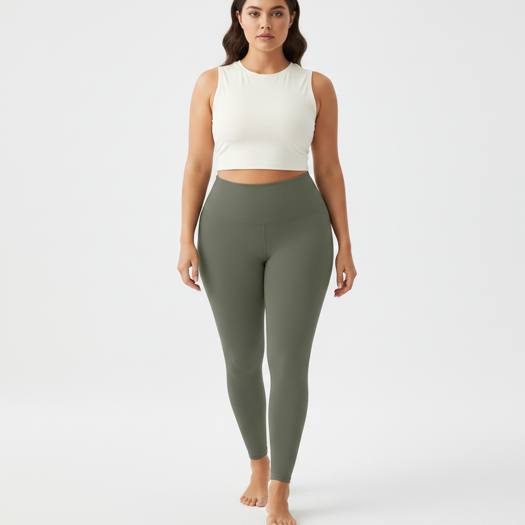 Embrace High Rise Leggings - Olive Green