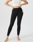 Embrace High Rise Side Pocket Leggings - Black