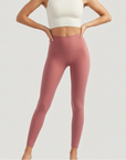High-Rise Stretch Leggings - Shade Of Orange