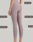 Ankle Length Leggings - Hint Of Purple