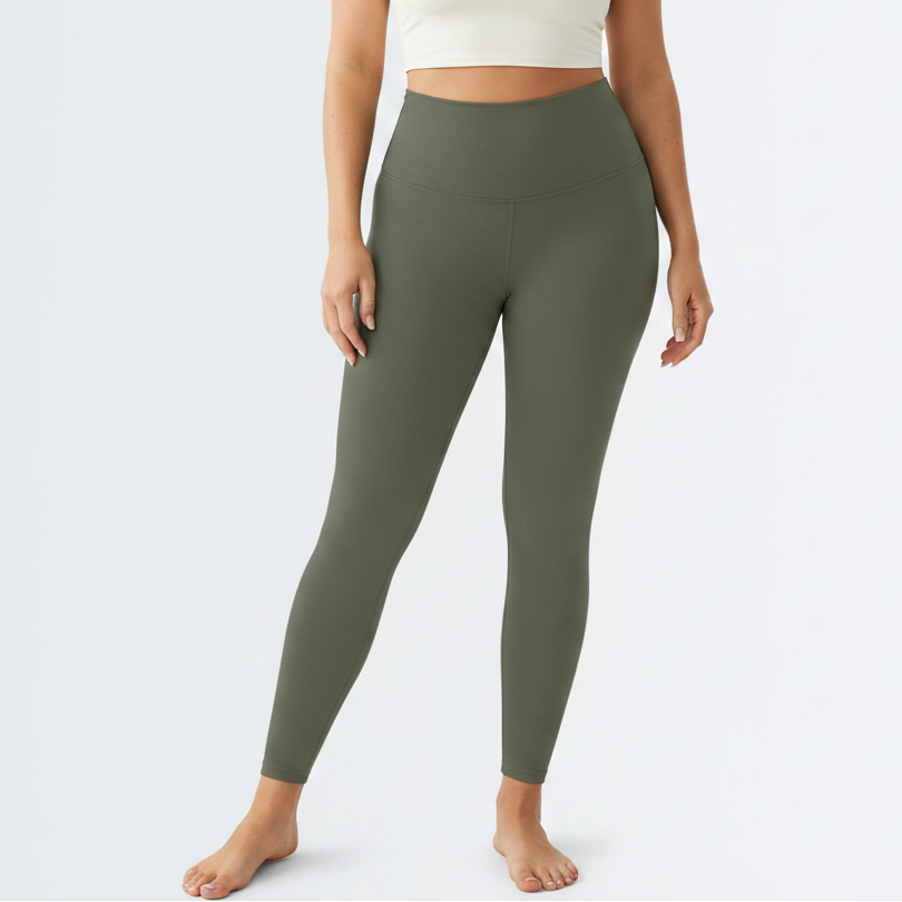 Embrace High Rise Leggings - Olive Green