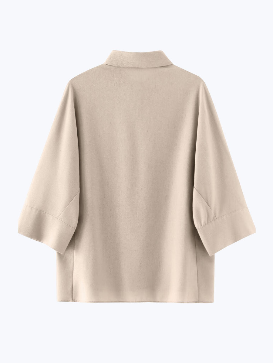 Collared Top - Beige