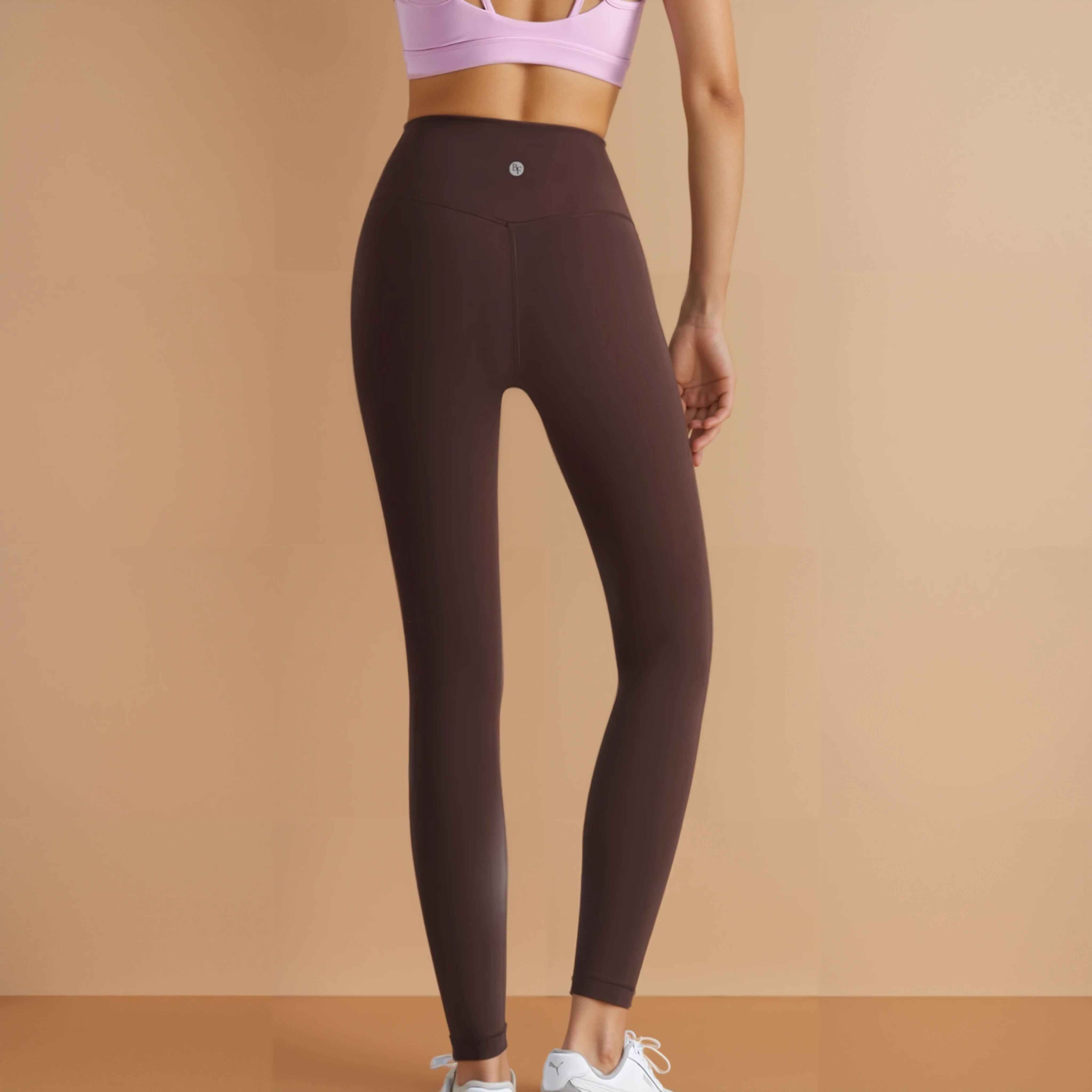 High-Rise Classic Leggings - Brown