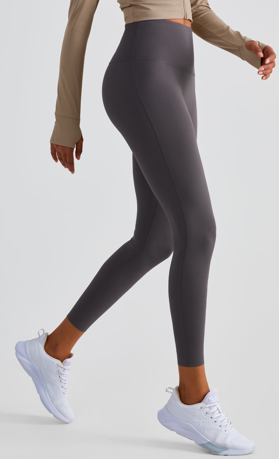 High-Rise Essential Leggings - Dark Grey