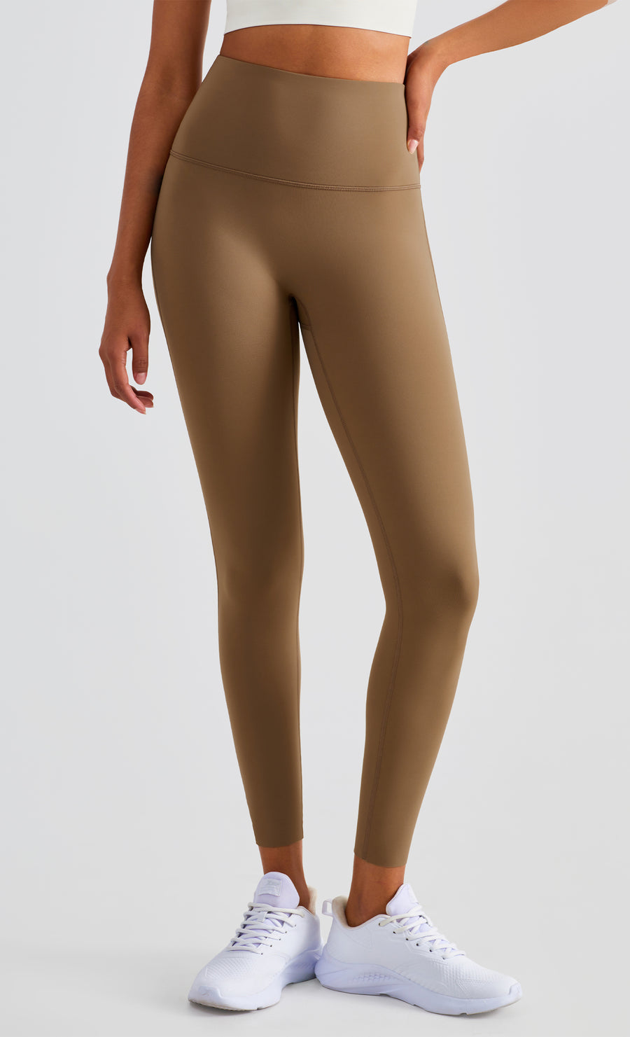 High-Rise Essential Leggings - Khaki