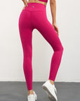 One-Size-Fits-All Leggings - Deep Red