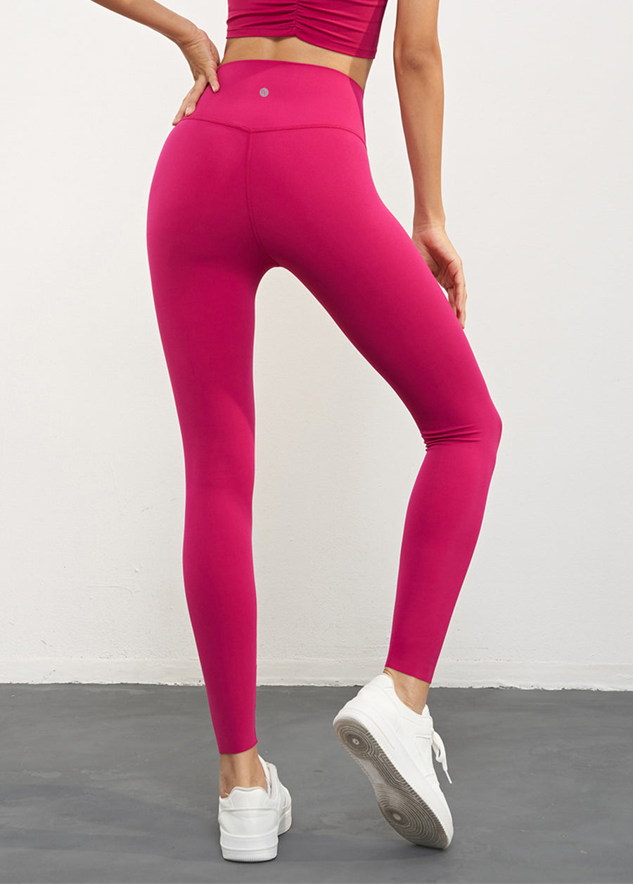 One-Size-Fits-All Leggings - Deep Red