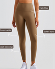 High-Rise Essential Leggings - Khaki