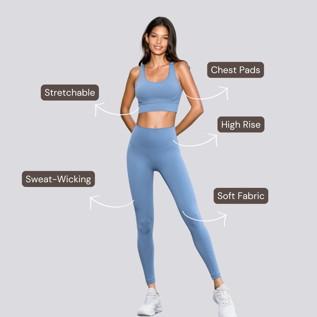 Cross Back Set - Blue