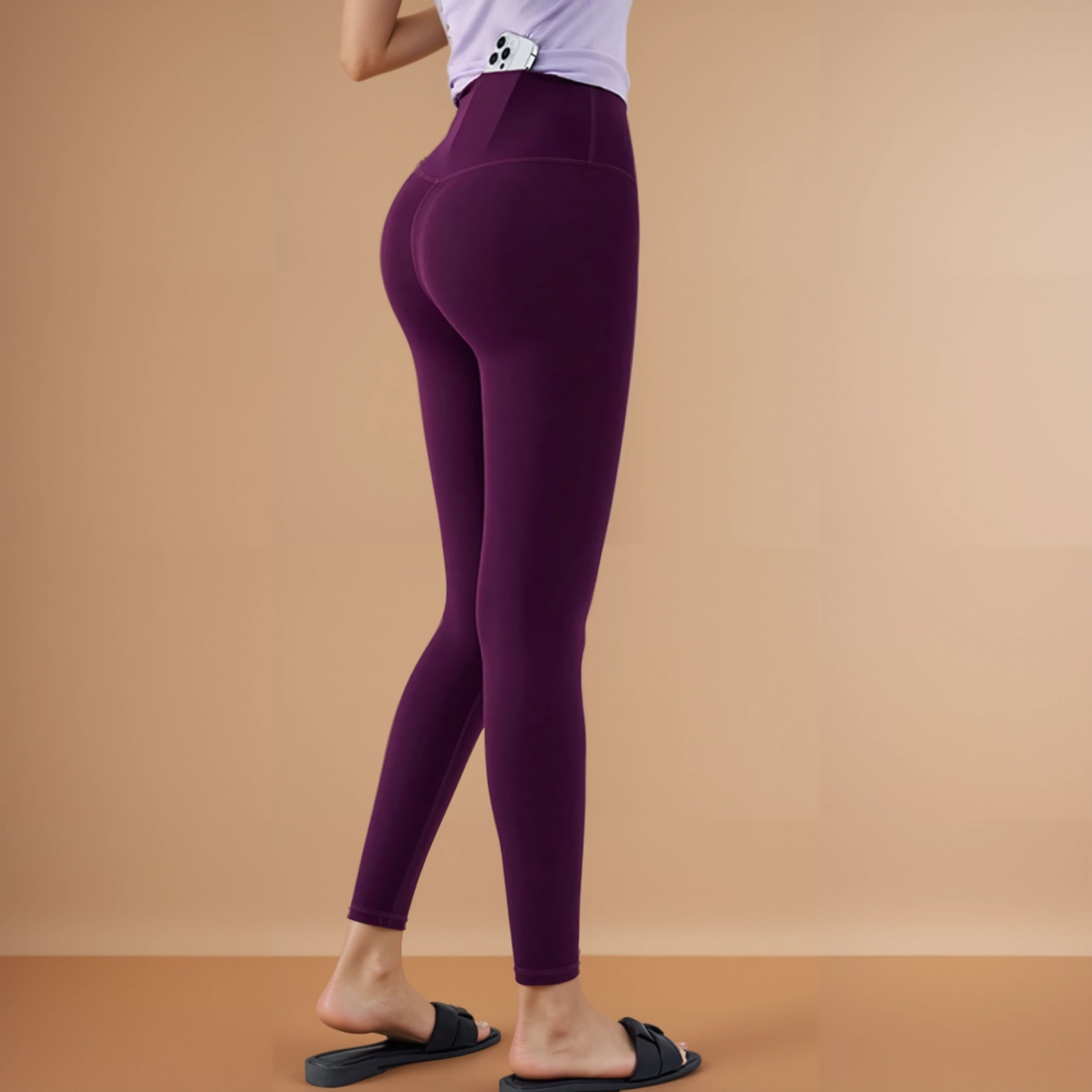 High-Rise Classic Leggings - Dark Purple