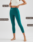 Ankle Length Leggings - Deep Green
