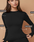 Chic Full Sleeves Top - Black