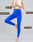 High-Rise Elevate Leggings - Bright Blue