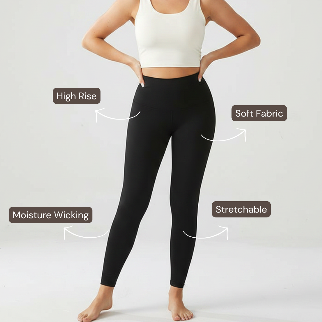Embrace High Rise Leggings - Black