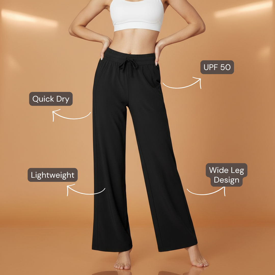 Essential Wide Legged Yoga Pant - Black