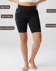 Embrace High Rise Shorts With Pockets - Black