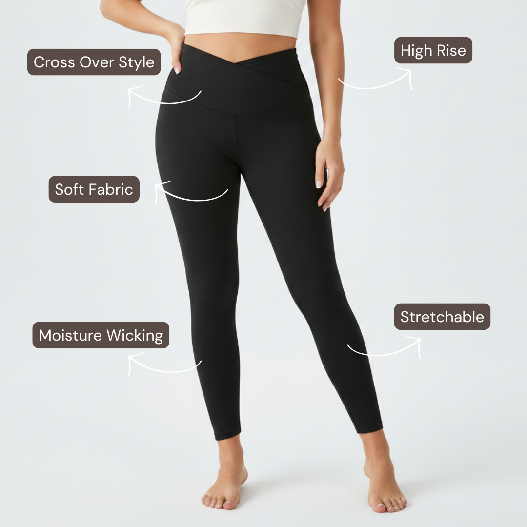Embrace High Rise V-Waist Leggings - Black