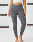 Embrace High Rise V-Waist Leggings - Grey