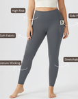 Embrace High Rise Side Pocket Leggings - Grey