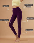 High-Rise Classic Leggings - Dark Purple