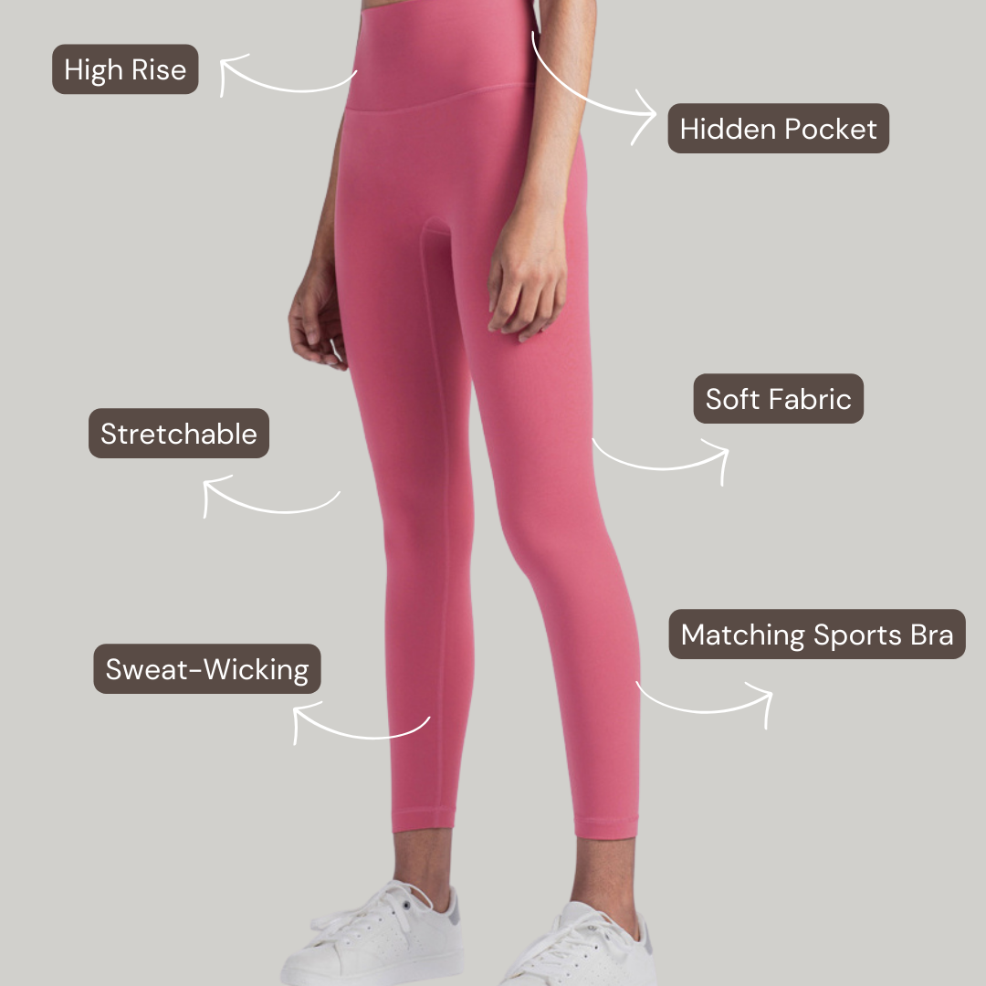 Cross Back Set With Hooks - Pink